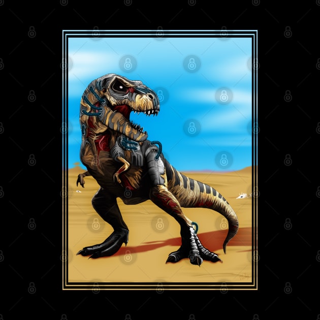 Cyborg Zombie T-Rex by SquareDog