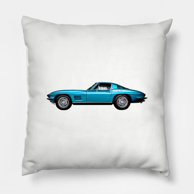 Neil Armstrong Corvette Pillow by markvickers41