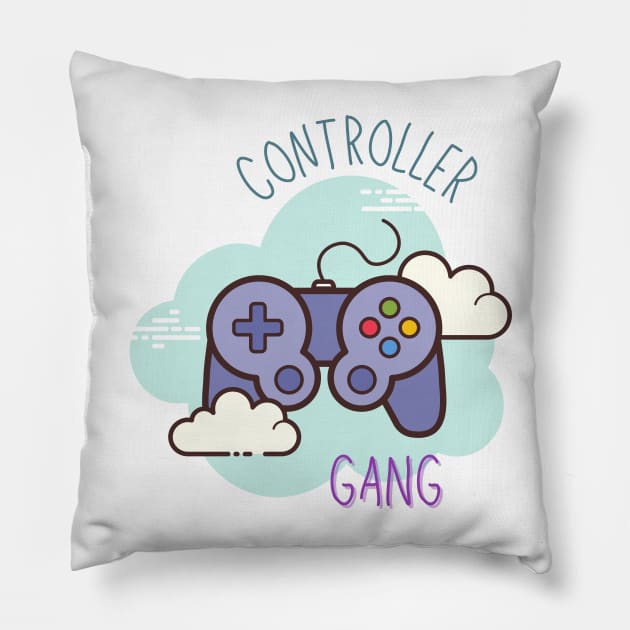 Controller Gang Pillow by casualism