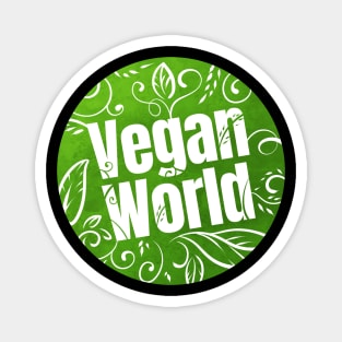 Vegan World Logo For A Better World Which Is Vegan Magnet