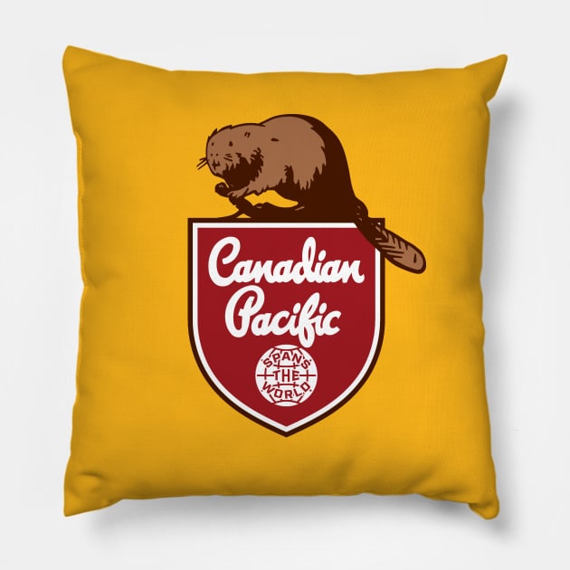 Canadian Pacific Railway Pillow by BUNNY ROBBER GRPC