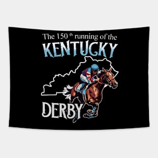 The 150th running of the Kentucky Derby Tapestry