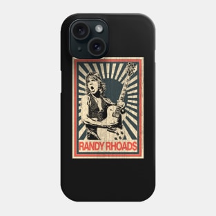 Vintage Poster Randy Rhoads 1977s Phone Case