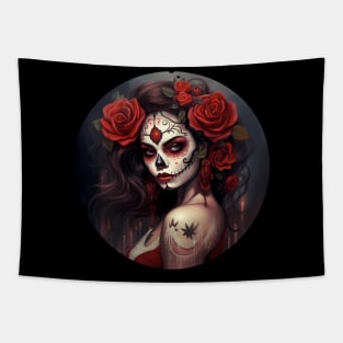 Sugar Skull Girl Tapestry