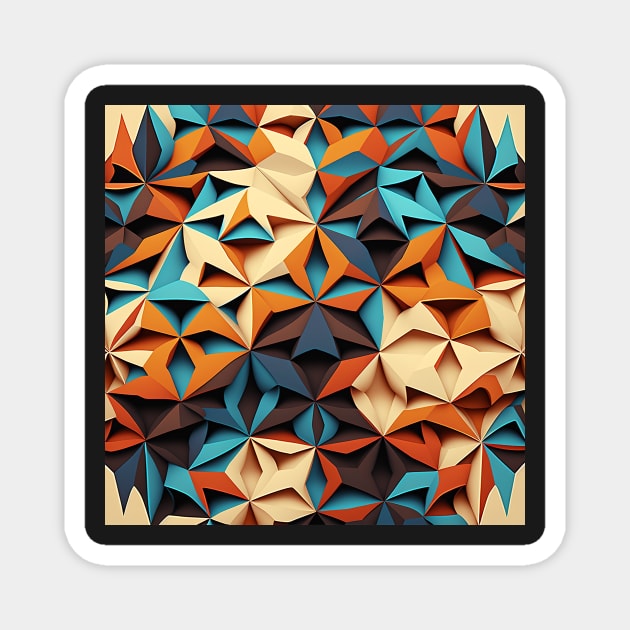 Geo Print-clothing 001 Magnet by PixelPusherArt