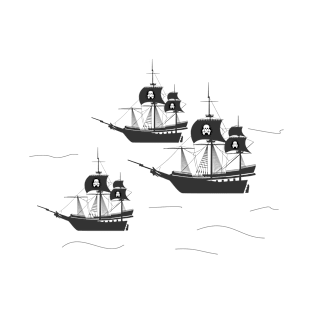 pirates ship war T-Shirt