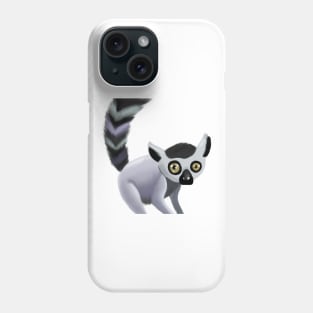 Cute Lemur Drawing Phone Case