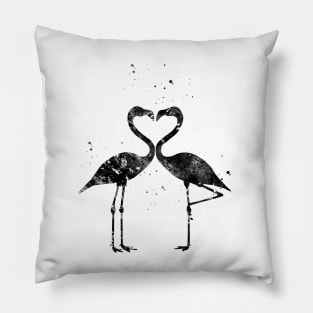 Flamingos in Love Pillow