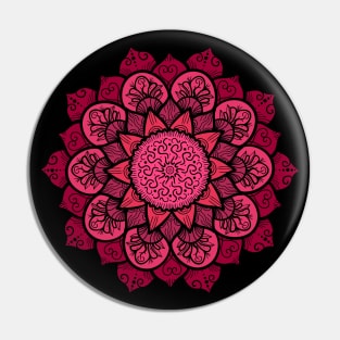 Mandala Love - Rosy Heart Pin