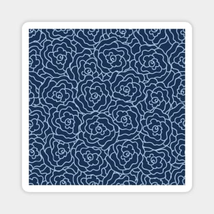 Elegance Seamless pattern with flowers Magnet