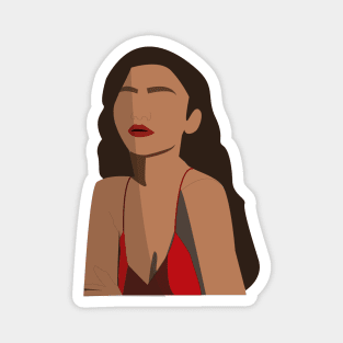 Zendaya Digital Portrait Magnet