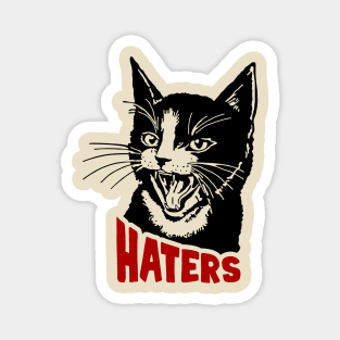 Cat and haters Magnet