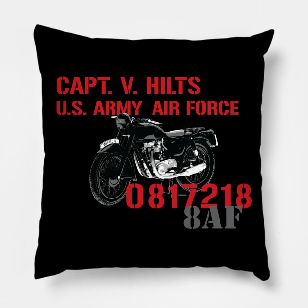 Capt. Hilts US Army Air Force Pillow by myoungncsu