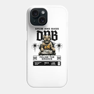 DNB - Cat Dj Feline The Groove (Black/Cat A) Phone Case