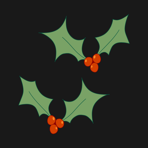 Deck the halls with boughs of holly (green background) by diffrances