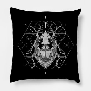 Sacred Geometry Soldier Bug Pillow