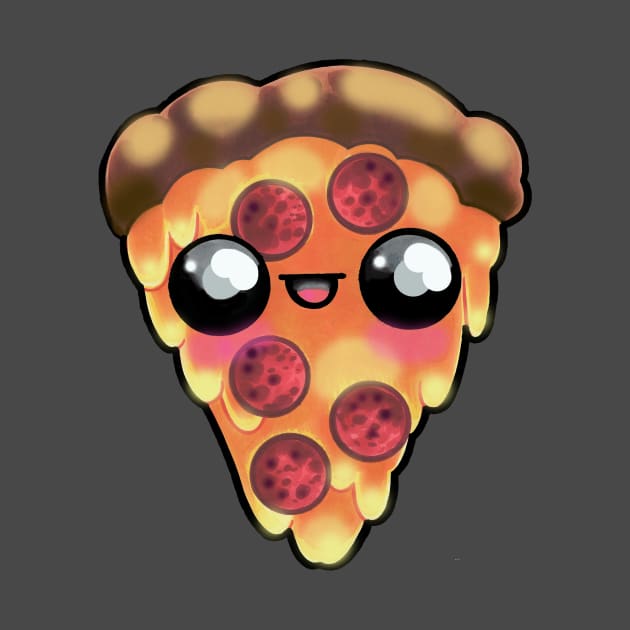 Happy Pizza Slice by NinjaSquirell