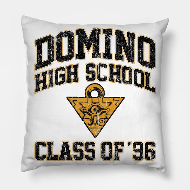 Domino High School Class of 96 (Variant) Pillow by huckblade