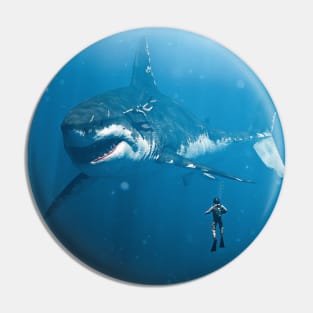 Diving with the Megalodon Pin