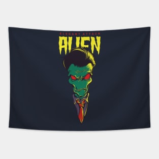 alien elegant attack Tapestry