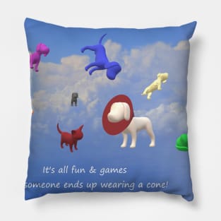 Canine Fun and Games Pillow