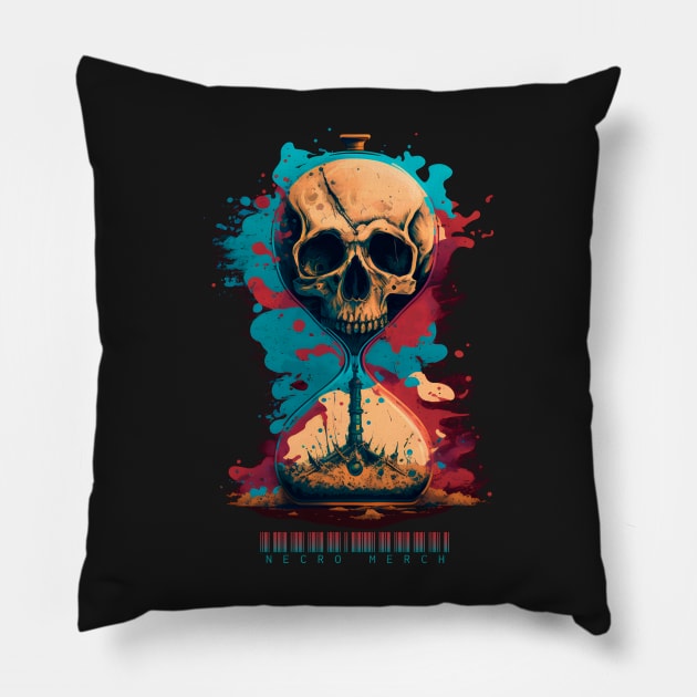 The Hourglass - Necro Merch Pillow by NecroMerch