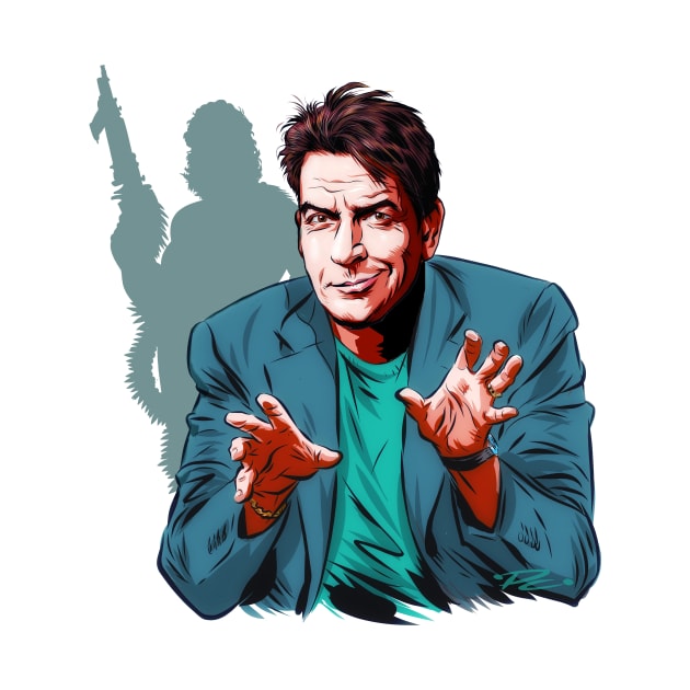 Charlie Sheen - An illustration by Paul Cemmick by PLAYDIGITAL2020