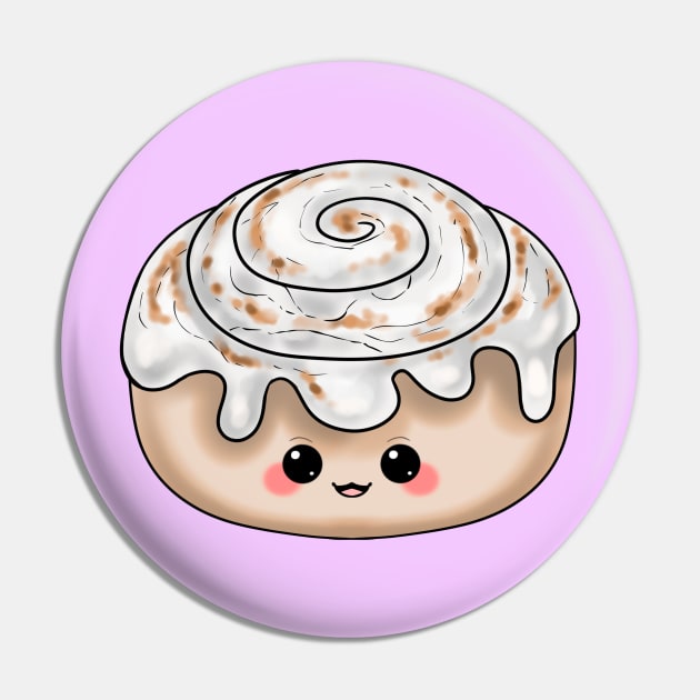 Cute Cinnamon Roll Pin by rvkhart