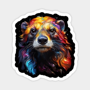 Honey Badger Rainbow Magnet