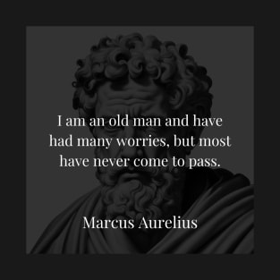 Marcus Aurelius's Reflection: The Weight of Worries Untethered T-Shirt