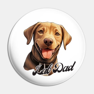 Chocolate Dad T-Shirt - Dog Lover Gift, Pet Parent Apparel Pin