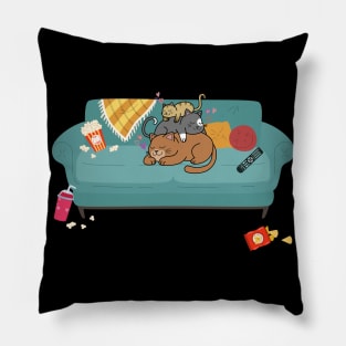 Cats lover quarantine day gift Pillow