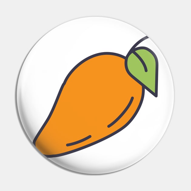 Cute Mango Pin by Jonathan Wightman