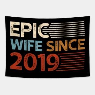 Epic Wife Since 2019 Tapestry