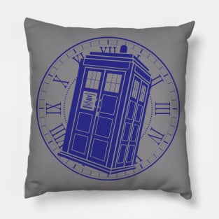 Timey Wimey Blue Pillow