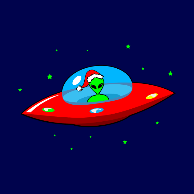 UFO Alien Santa Claus by roswellboutique