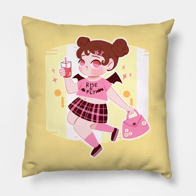 Rise and Fly Pillow by Lobomaravilha