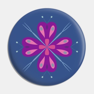 Pink butterfly mandala Pin