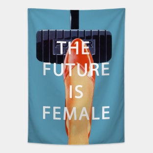 Future is Female Vintage Design Tapestry