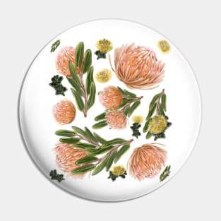 Pincushion Proteas Pin