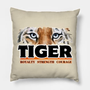 Regal Gaze: Tiger Pillow