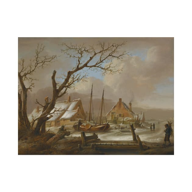 A Winter Landscape by Jan van Os by Classic Art Stall