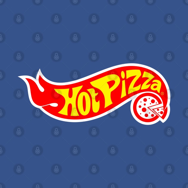 Hot Pizza Fast Food Foodie Logo Parody by BoggsNicolas