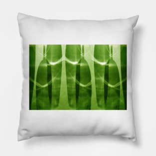 Green Shadows and Glasses - by Avril Thomas Pillow