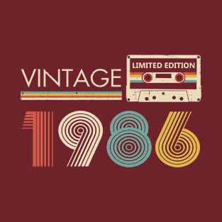 Vintage 1986 Limited Edition Cassette T-Shirt