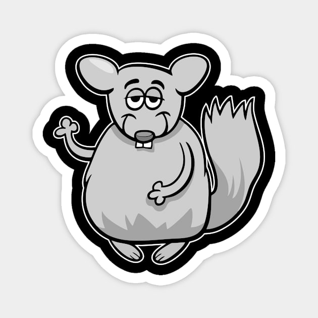 High Chinchilla Magnet by Crazy Collective