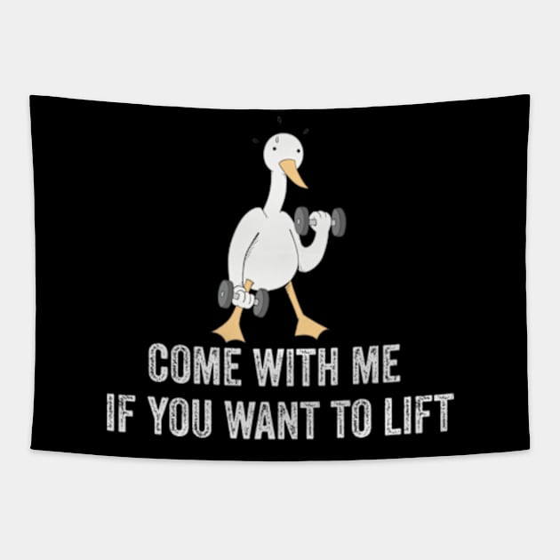 Come With Me If You Want To Lift Tapestry by LaroyaloTees