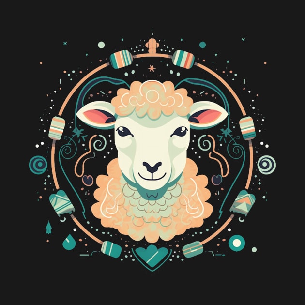 Sheep in Ornament, Love Farm Animals by dukito