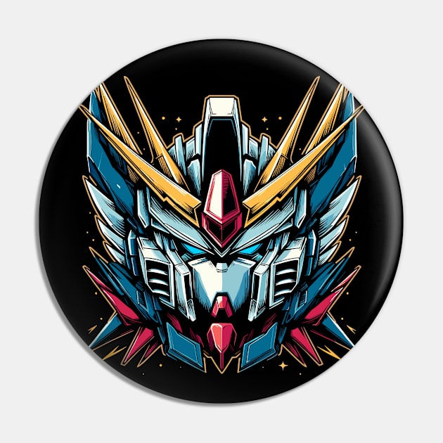 Portrait of Mecha Pin by Ikibrai