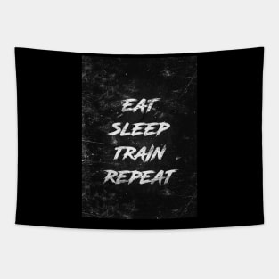 Eat sleep train repeat Tapestry